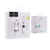 Автомобильное зарядное устр-во USB Hoco Z1 c Lightning USB (2USB, 2.1A) black