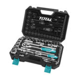Набор TOTAL THT421441 ключей, головок торцевых 1/2", 1/4" 44 предм.