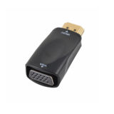 Конвертор-переходник HDMI to VGA, длина 5см, OEM. (БЕЗ ЗВУКА) - KS