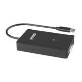 Адаптер STLab U-1100 USB 3.0 to 1хHDMI, 1хDVI-I, 2xUSB 3.0 порта, разреш. 2048х1152, без БП, пласт., черный
