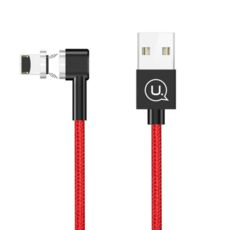  USB 2.0 Lightning - 1.2  Usams Magnet Cable Boss Series US-SJ148 Lightning red