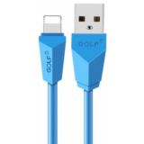 Кабель USB 2.0 Lightning - 1.5 м Golf Diamond GC-27i Lightning blue