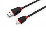 Кабель USB 2.0 Lightning - 2.0 м Ldnio LS02 с Lightning 2M 2.1A black