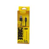 Кабель USB 2.0 Micro - 1.0 м REDDAX RDX-310, ЧЕРНЫЙ, круглый кабель из TPE пластика, метал штекер, коробка. (гар. 12мес.)
