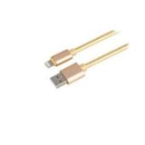 Кабель USB 2.0 Micro - 1.0 м REDDAX RDX-310, ЗОЛОТОЙ, круглый кабель из TPE пластика, метал штекер, коробка. (гар. 12мес.)