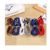 Кабель USB 2.0 Micro - 1.0 м REDDAX RDX-345-L+L, БЕЛЫЙ, круглый кабель с тканевой оплеткой, метал штекер, коробка. (гар. 12мес.)