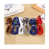 Кабель USB 2.0 Micro - 1.0 м REDDAX RDX-345-L+L, СИНИЙ, круглый кабель с тканевой оплеткой, метал штекер, коробка. (гар. 12мес.)