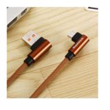 Кабель USB 2.0 Micro - 1.0 м REDDAX RDX-370L+L, КОРИЧНЕВЫЙ, круглый кабель в тканевой оплетке, метал штекер, коробка. (гар. 12мес.)