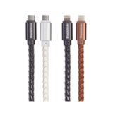 Кабель USB 2.0 Lightning - 1.0 м REDDAX RDX-330, БЕЛЫЙ, круглый кабель в резиновой оплетке, метал штекер, коробка. (гар. 12мес.)
