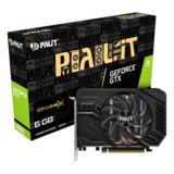 Видеокарта Palit GTX 1660 6GB GDDR5 StormX OC, GTX1660/6 GB/OC/ 192bit/GDDR5/1785МГц/8000 (NE51660018J9-165F)