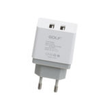 Зарядное устр-во USB 220В Golf GF-U206 (2USB, 1A+2.1A) white