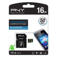   16 GB MicroSDHC C10 UHS-I PNY PERFORMANCE50 (SDU16GPER50-EF)