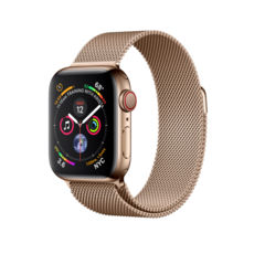  Apple Watch Series 4 GPS,Lte,40mm, Gold Stainless Steel, Gold Milanese Loop (mtut2)