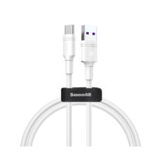  USB 2.0 Type-C - 1.0  Baseus CATSH-B02, 5A, Double-ring quick charge, White