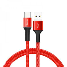  USB Type-C - 0.5  Baseus halo data cable USB For Type-C 3A 0.5m Red CATGH-A09