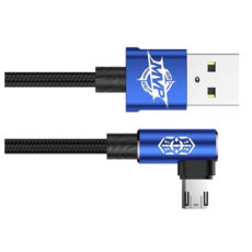  USB 2.0 Micro - 2.0  Baseus MVP Mobile game Cable USB For Micro 1.5A 2M  Blue CAMMVP-F03