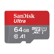   64 GB microSDXC SanDisk ULTRA A1 100MB/s (SDSQUAR-064G-GN6MN)