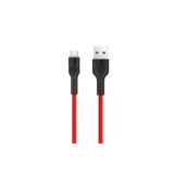 Кабель USB 2.0 Micro - 1.0 м Hoco U46 Tricyclic silicone MicroUSB red