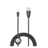 Кабель USB 2.0 Lightning - 1.2 м Baseus Big Eye Digital display Data Cable Black forIphone CALEYE-01