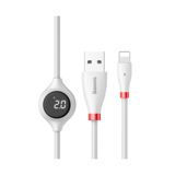 Кабель USB 2.0 Lightning - 1.2 м Baseus Big Eye Digital display Data Cable Whitefor Iphone CALEYE-02