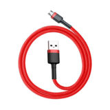 Кабель USB 2.0 Lightning - 2.0 м Baseus cafule Cable USB 2.4A Red+Red CALKLF-C09