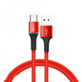 Кабель USB Type-C - 2.0 м Baseus cafule Cable USB For Type-C 3A 2M Red+Red CATKLF-C09