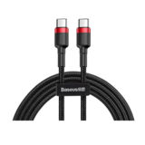 Кабель Type-C/Type-C - 1.0 м Baseus Cafule PD2.0 60W flash charging (20V 3A)1M Red+Black CATKLF-G91