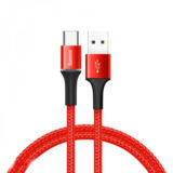 Кабель USB Type-C - 0.5 м Baseus halo data cable USB For Type-C 3A 0.5m Red CATGH-A09