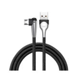 Кабель USB 2.0 Micro - 1.0 м Baseus MVP Mobile game Cable USB For Micro 2.4A 1M Black CAMMVP-E01