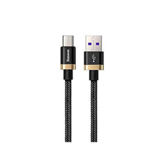 Кабель USB Type-C - 1.0 м Baseus Purple Gold Red HW flash charge cable USB 1m Gold black CATZH-AV1