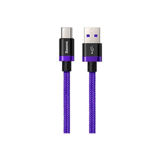 Кабель USB Type-C - 1.0 м Baseus Purple Gold Red HW flash charge cable USB 40W 1m Purple CATZH-A05