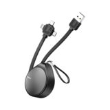 Кабель USB 3в1 Type-C - 1.5 м Baseus Waterdrop 3 in 1 scaling Cable 1.5A 1.5M Grey CAMLT-SU01