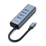Хаб-юсб Baseus Baseus Enjoy series Type-C to USB3.0*4+PD HUB adapter Grey CAHUB-Q0G