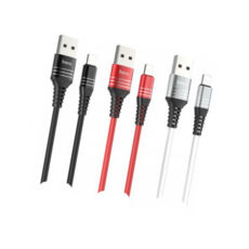  USB 2.0 Lightning - 1.2  Hoco U46 Tricyclic silicone Lightning black