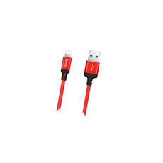  USB 2.0 Lightning - 1  Hoco X14 Lightning 1M black-red