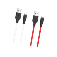  USB 2.0 Lightning - 1.0   Hoco X21 Silicone lightning black-white