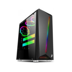  1stPlayer Rainbow-R3 Color LED Black, Window, 3*120 Color LED, USB 3.0, ATX,  