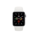 Часы Apple Watch 40mm Silver Aluminum Case Sport Band White GPS S5 (MWV62)