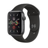 Часы Apple Watch Series 5 44mm Space Gray GPS Aluminium Case with Black Sport Band (MWVF2)