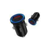 Автомобільний зарядний пристрій Hoco Z20A PD+QC3.0 (1USB+1Type-C 18W, 2.4A) black