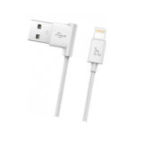 Кабель USB 2.0 Lightning - 1.2 м Hoco L Shape Lightning Round 1.2M 2.1A UPL11 white