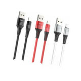 Кабель USB 2.0 Lightning - 1.2 м Hoco U46 Tricyclic silicone Lightning black