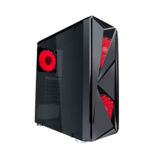 Корпус 1stPlayer F4-A1 Red LED, Window, 3*120мм Red LED, USB 3.0, ATX, без БП