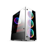 Корпус 1stPlayer V6-R1 Color LED Black, Window, 4*120мм LED, USB 3.0, ATX, без БП