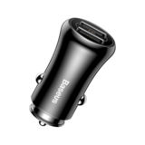 Автомобильное зарядное устр-во USB Baseus Gentleman 4.8A Dual-USB Black CCALL-GB01