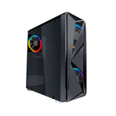  1stPlayer F4-R2 RGB Black, Window, 3*120 RGB, USB 3.0, ATX,  