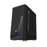 Корпус 1stPlayer R2-R1 Color LED Black, Window, 1*120мм Color LED, USB 3.0, microATX, без БП