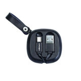 Кабель USB 2.0 Type C - 0.9 м Crown CMCU-013C Black, 2A колір: чорний, алюмінієвий корпус конекторів