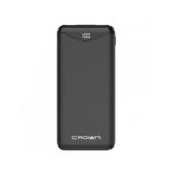 Зовнішній акумулятор (Power Bank) Crown CMPB-603 Black 10000 mAh Quick Charge 3,0 2USB/3A LCD Display (Вага 226 г озмір 145*68*15,5 мм)
