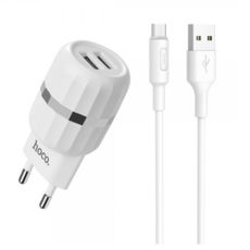  - USB Hoco C41A Wisdom c Type-C EU (2USB 2.4A) white